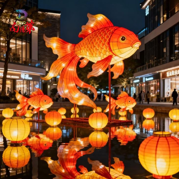 Outdoor Waterproof Goldfish Lanterns